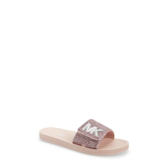 Michael Kors MK Slide Sandals Soft Pink 10M - Picture 5 of 5